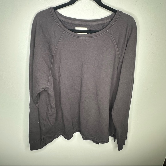 Pact 100% Organic Cotton Raw Hem Crewneck - Picture 1 of 8